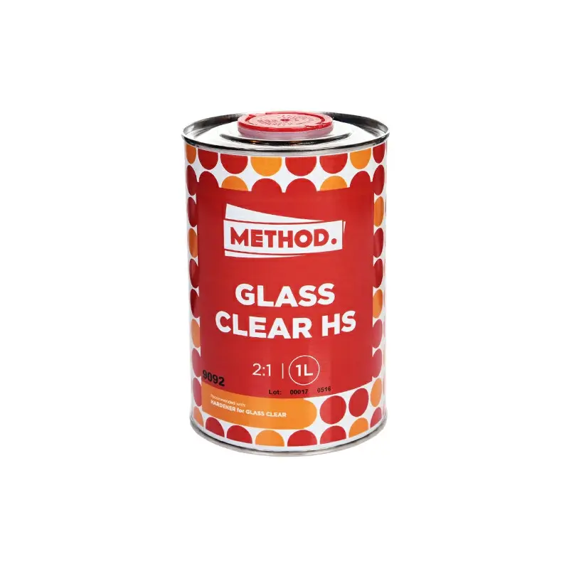 Лак акриловий прозорий Method Glass Clear 2:1 HS 1л в комплекті з затверджувачем 0,5л (9092+9093)